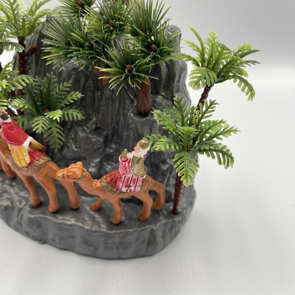 Vintage 70s MCM Blow Mold Plastic Three Wisemen Set Made in Hong Kong Christmas - Picture 8 of 13